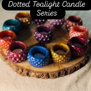 Colorful Dotted Tealight Candle Holders